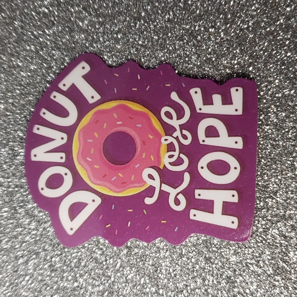 PROVERB WATERPOOF Sticker Quote Donut Hope
